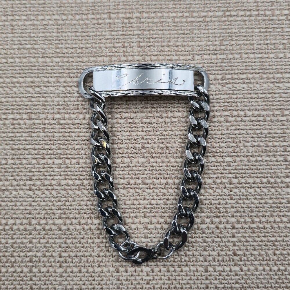 8 Inch Stainless Steel Chris Curb Chain Bracelet B1101